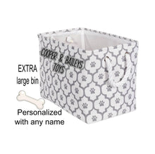 Load image into Gallery viewer, Personalized Foldable Pet Toy Storage Basket