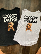 Load image into Gallery viewer, Custom Pet Photo Tank Top Tshirt!