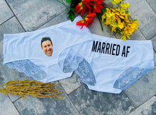 Load image into Gallery viewer, Custom Photo Underwear Panties for Bride, Anniversary, Valentines Day, Birthday, or any Gift!