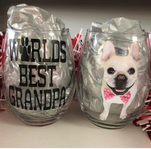 Load image into Gallery viewer, Custom Photo Wine Glass, Perfect for Pets, Babies, Loved Ones, Celebrities, etc.