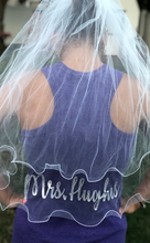Load image into Gallery viewer, Future Mrs. Customized Last Name Veil for the Bride