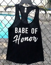 Load image into Gallery viewer, Brides Babes Matching Tanks for the Bride, Wedding Party, Bridesmaids, etc.