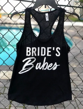 Load image into Gallery viewer, Brides Babes Matching Tanks for the Bride, Wedding Party, Bridesmaids, etc.
