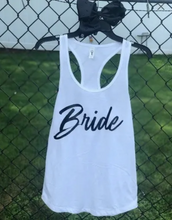 Load image into Gallery viewer, Brides Babes Matching Tanks for the Bride, Wedding Party, Bridesmaids, etc.