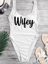 Load image into Gallery viewer, Customized Bride One Piece Swimsuit for Bachelorette, Honeymoon, Wedding!