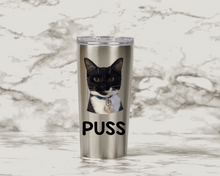 Load image into Gallery viewer, Custom Photo Tumbler with Lid, Stainless Steel Personalized Hot/Cold Cup Mug with Photo/Text of your Choice