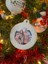 Load image into Gallery viewer, Custom Photo Ornament, Picture or Bitmoji Personalized Holiday Hanging Ornament