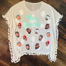 Load image into Gallery viewer, Custom Face Cover up, Funny Grooms Face or Any Photo on Beach Cover Up