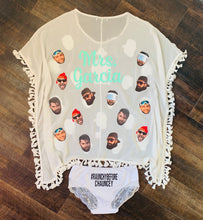 Load image into Gallery viewer, Custom Face Cover up, Funny Grooms Face or Any Photo on Beach Cover Up
