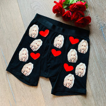 Load image into Gallery viewer, Custom Photo Underwear, Matching Set of Face Panties and Boxer Bundle, Couples Gift Set