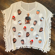 Load image into Gallery viewer, Custom Face Cover up, Funny Grooms Face or Any Photo on Beach Cover Up