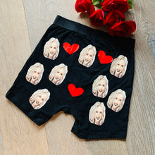 Load image into Gallery viewer, Custom Face Boxers, Funny Valentines Day, Birthday, Wedding Boxers
