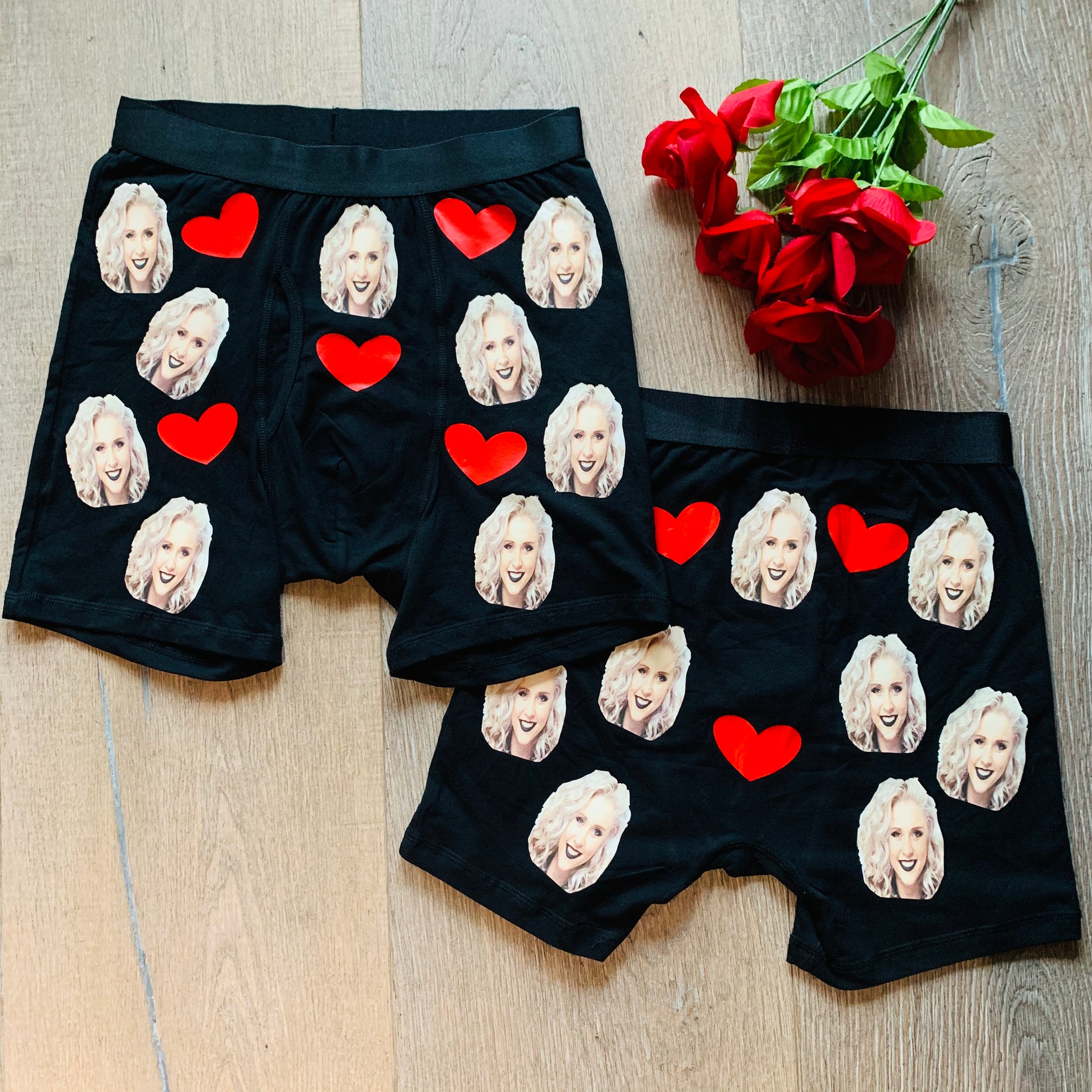 Valentines Boxers, Personalised Boxers, Wedding Gift for Groom