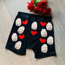 Load image into Gallery viewer, Custom Face Boxers, Funny Valentines Day, Birthday, Wedding Boxers
