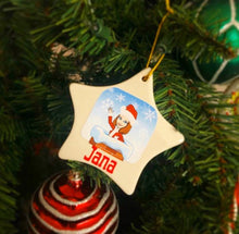 Load image into Gallery viewer, Custom Photo Ornament, Picture or Bitmoji Personalized Holiday Hanging Ornament
