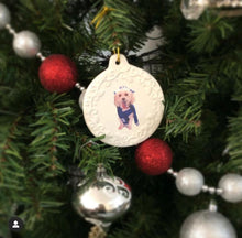 Load image into Gallery viewer, Custom Photo Ornament, Picture or Bitmoji Personalized Holiday Hanging Ornament
