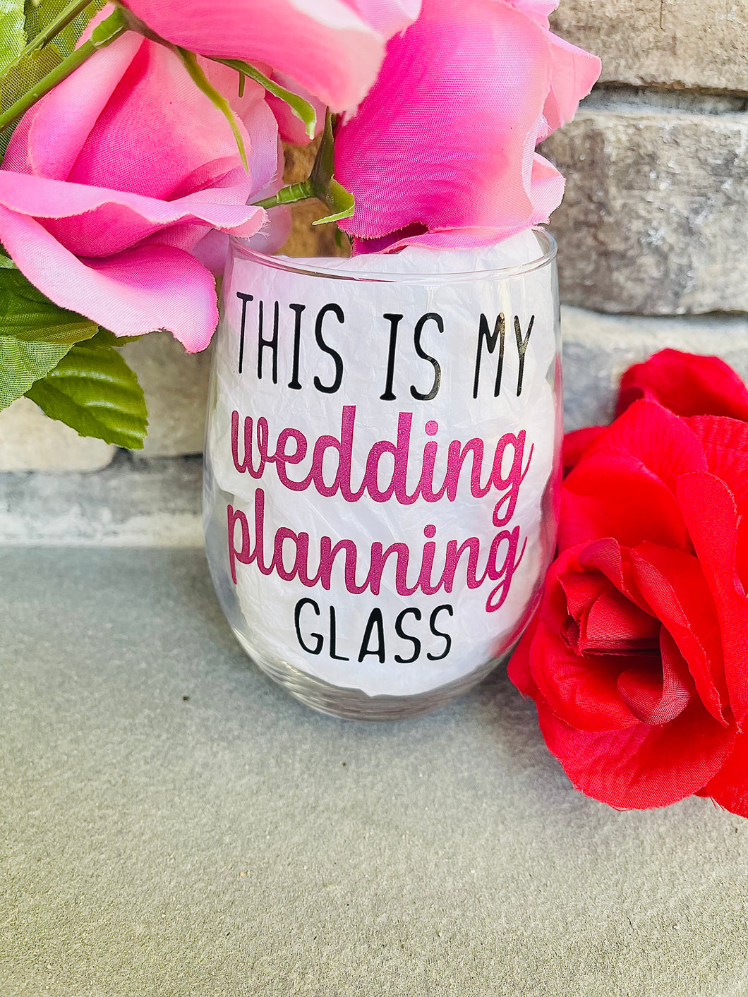 This Is My Wedding Planning Glass For Future Bride, Engagement Gift