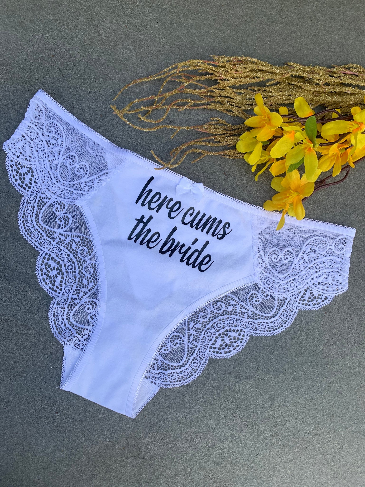 Custom Underwear Engraved Panties Anniversary Gifts for Girlfriend