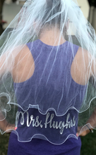 Load image into Gallery viewer, Future Mrs. Customized Last Name Veil for the Bride
