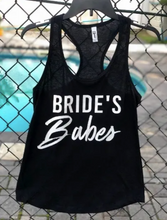 Load image into Gallery viewer, Brides Babes Matching Tanks for the Bride, Wedding Party, Bridesmaids, etc.
