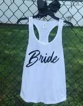 Load image into Gallery viewer, Brides Babes Matching Tanks for the Bride, Wedding Party, Bridesmaids, etc.
