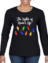 Load image into Gallery viewer, Lights of Nanas/Mamas Life Tshirt
