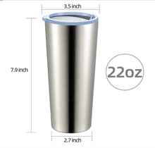 Load image into Gallery viewer, Custom Photo Tumbler with Lid, Stainless Steel Personalized Hot/Cold Cup Mug with Photo/Text of your Choice
