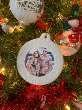 Load image into Gallery viewer, Custom Photo Ornament, Picture or Bitmoji Personalized Holiday Hanging Ornament
