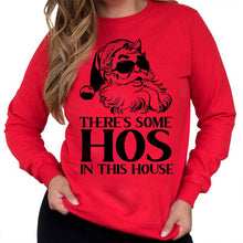 Load image into Gallery viewer, There&#39;s Some Hos In This House Christmas Holiday Sweatshirt Sweater
