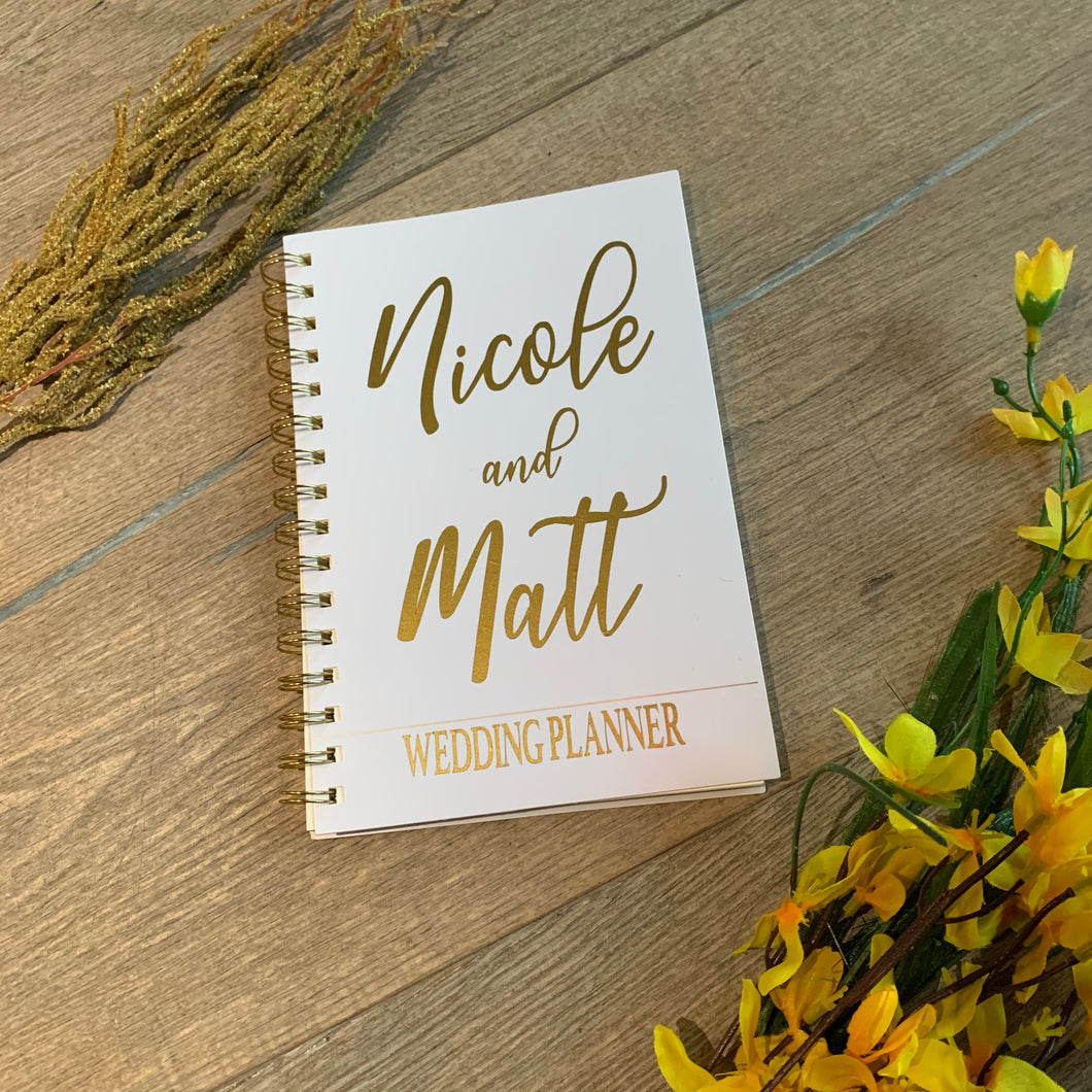 Personalized Wedding Planner, Journal, Notebook, Writing Pad for Bride To Be