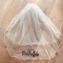 Load image into Gallery viewer, Future Mrs. Customized Last Name Veil for the Bride
