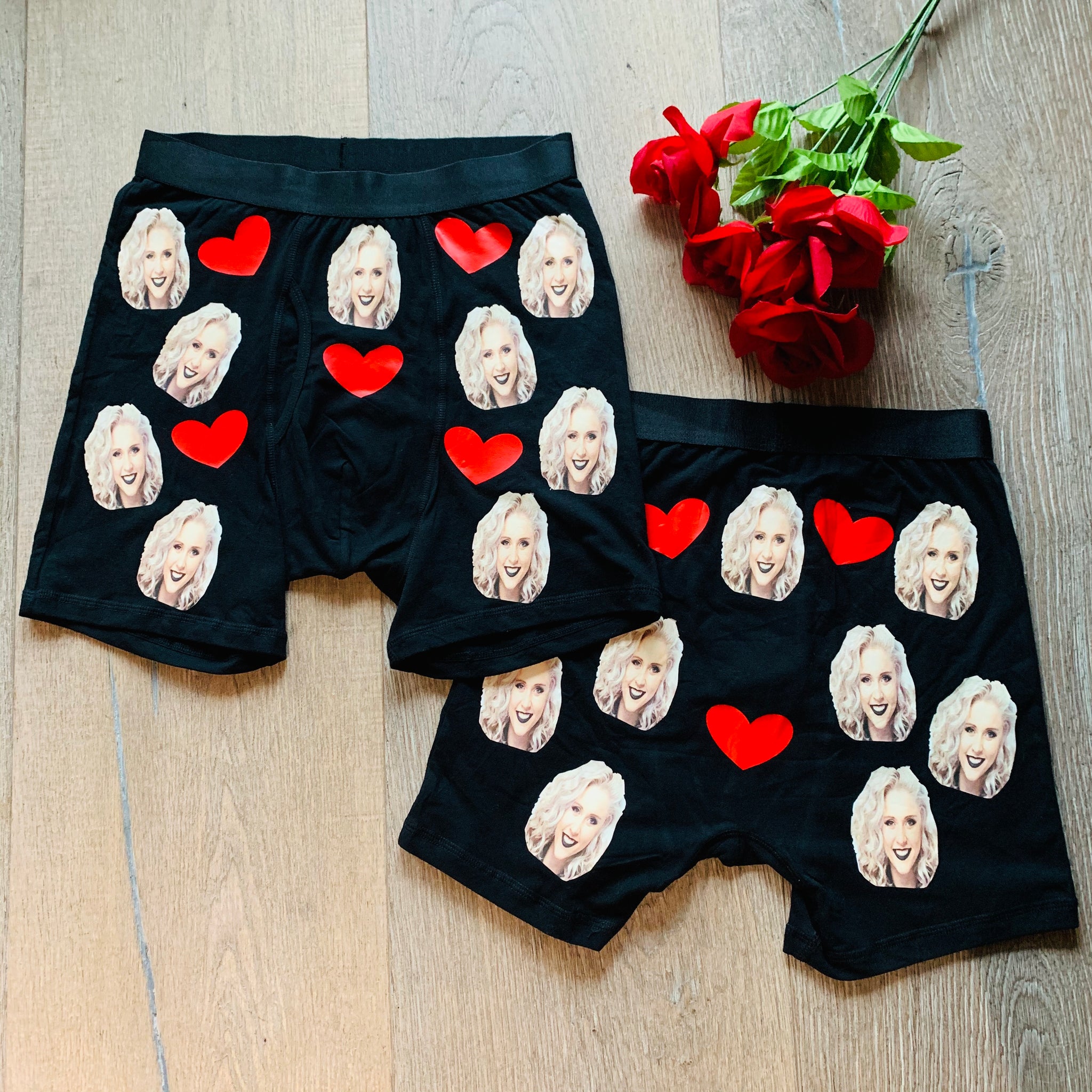 Handmade Personalized Men and Women Custom Funny Underwear Matching Set  Funny Couple Underwear His Hers Gift