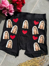 Load image into Gallery viewer, Custom Photo Underwear, Matching Set of Face Panties and Boxer Bundle, Couples Gift Set
